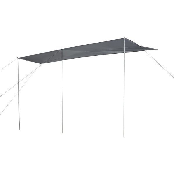 Lakókocsi előtető Beuningen 400x240x235 cm szürke [pro.tec]