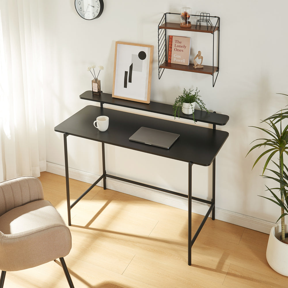 Íróasztal Samnanger 120x55x88 cm fekete [en.casa] - premiumXL