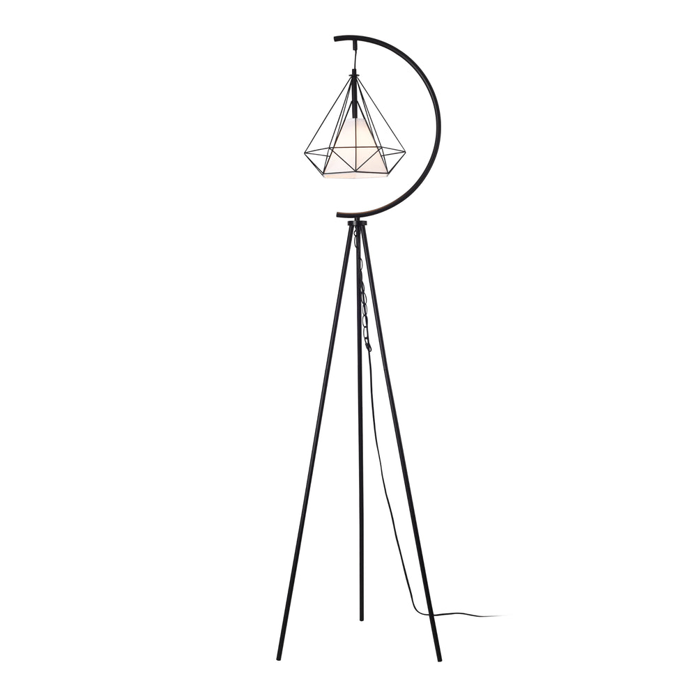 Állólámpa Austell fém 171cm fekete/fehér [lux.pro] - premiumXL
