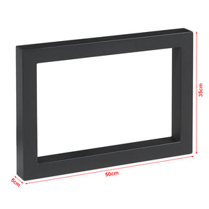 Asztalváz 2db-os szett Lunderskov 35x50cm fekete [en.casa]