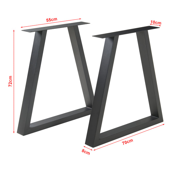 Asztalváz 2db-os szett Lyngby 72x55/70cm fekete [en.casa]