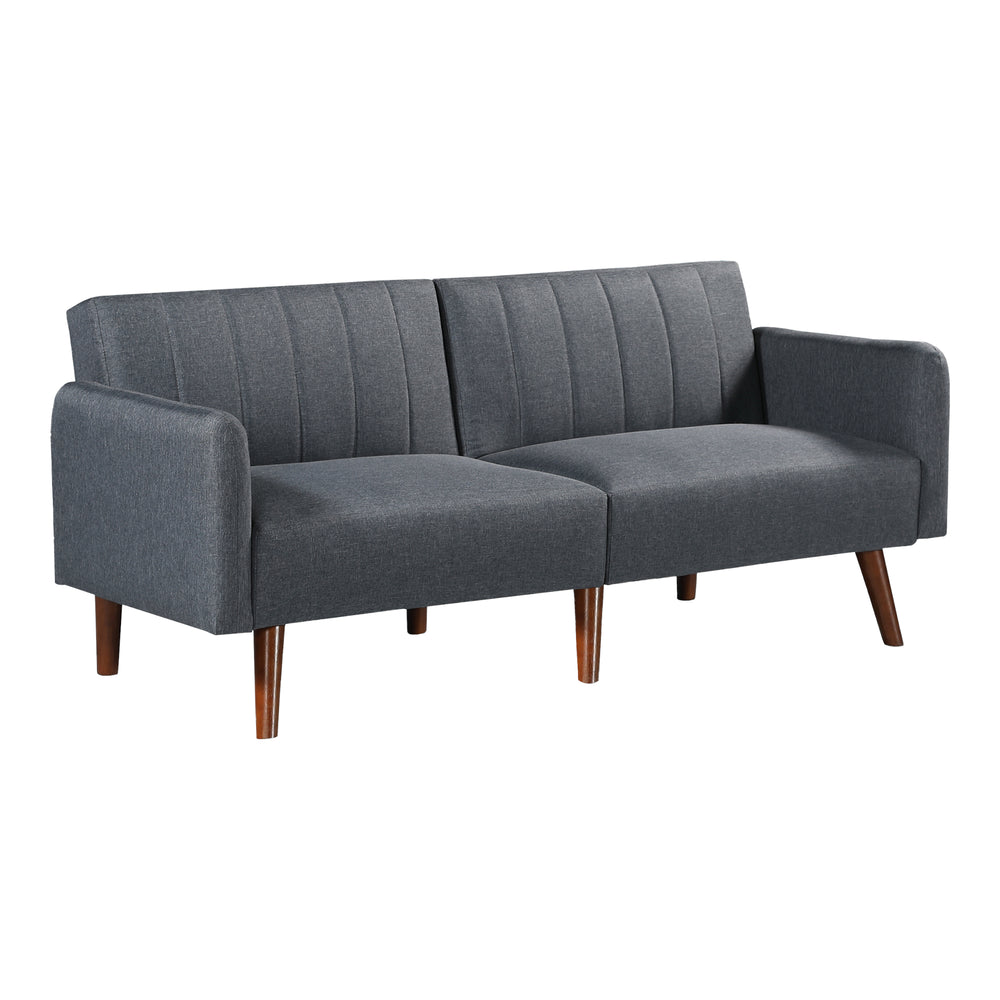 Malå kanapéágy fekvőfunkcióval 175x70x72 cm Szürke [en.casa] - premiumXL
