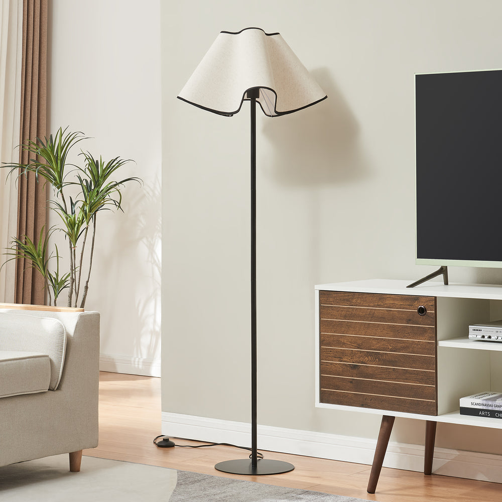 Állólámpa Ashton 153cm fekete/fehér [lux.pro] - premiumXL