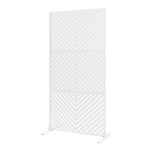 Térelválasztó Kekan acél 200x100x50 cm fehér [casa.pro]