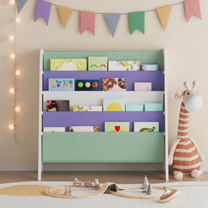 Gyerekpolc Hornnes 60x62x28 cm Aqua Dream-mintával [en.casa]