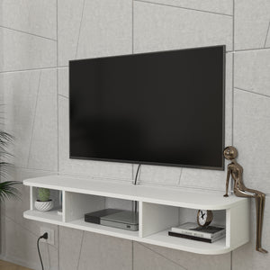 TV állvány falra Oundsvas 120x30x19 cm fehér [en.casa]