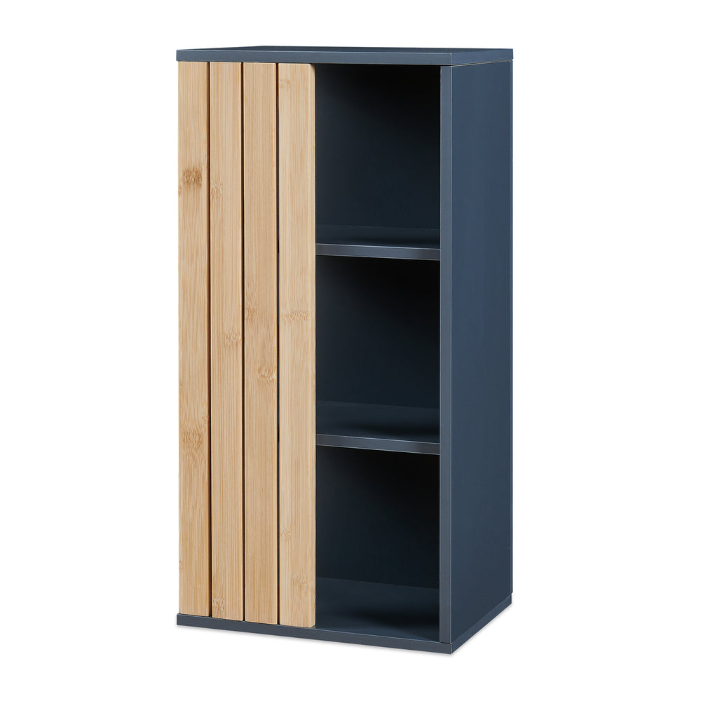 Fürdőszobai fali szekrény Svanes 60x30x20 cm sötétszürke/natúr [en.casa]