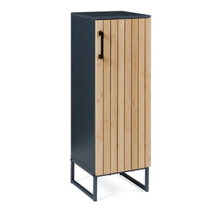 Fürdőszobai szekrény Svanes 90x30x30 cm sötétszürke/natúr [en.casa]