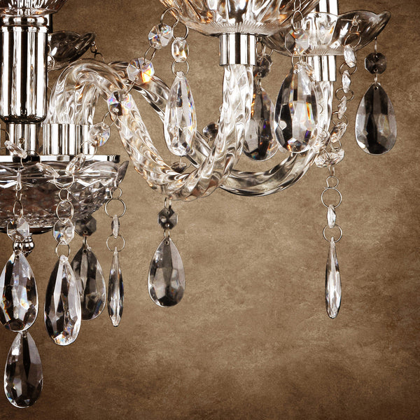 Függőlámpa csillár Elegance króm design lámpa 5xE14 lux.pro