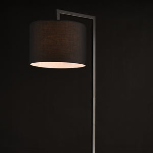 Állólámpa Düsseldorf 161 cm E27 fém fekete [lux.pro] 