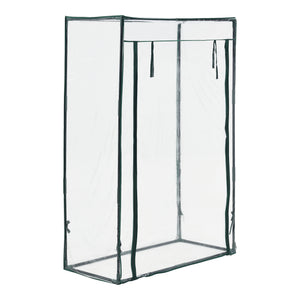 Terzigno fóliasátor paradicsomtermesztéshez 100x50x150 cm acél/PVC-fólia áttetsző [en.casa]