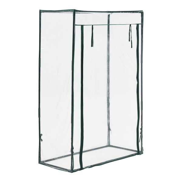 Terzigno fóliasátor paradicsomtermesztéshez 100x50x150 cm acél/PVC-fólia áttetsző [en.casa]