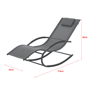 Kerti hintaszék Tarent 150 Kg sötétszürke [en.casa]