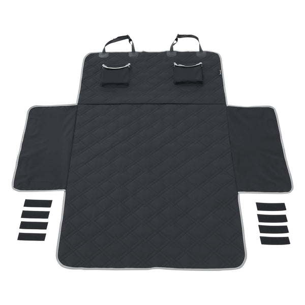 Védőhuzat autóba kutyáknak Wolverhampton 185 x 171 cm  poliészter fekete [en.casa]