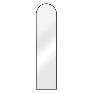 Állótükör Bugnara 160 x 40 cm fekete alumínium kerettel [en.casa] 