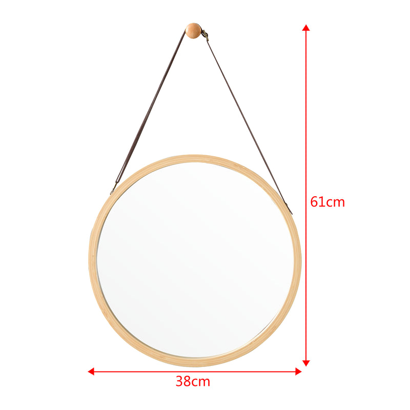 Méretrajz Fürdőszobai falitükör Bykle (Ø): 35 cm [en.casa] 