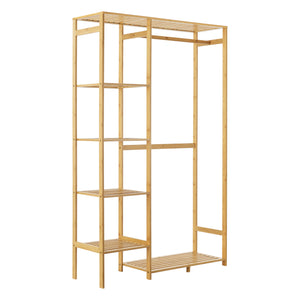 Ruhatartó állvány Eurajoki 1 rúddal 4 polccal 2 további tárolófelülett [en.casa] 