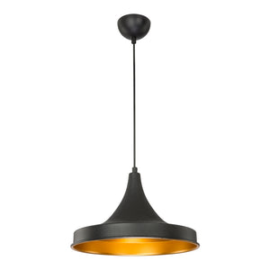 Bamber Bridge függeszték 22,5 x 32,5 cm, 1 égős, fekete / rézszínű [lux.pro]