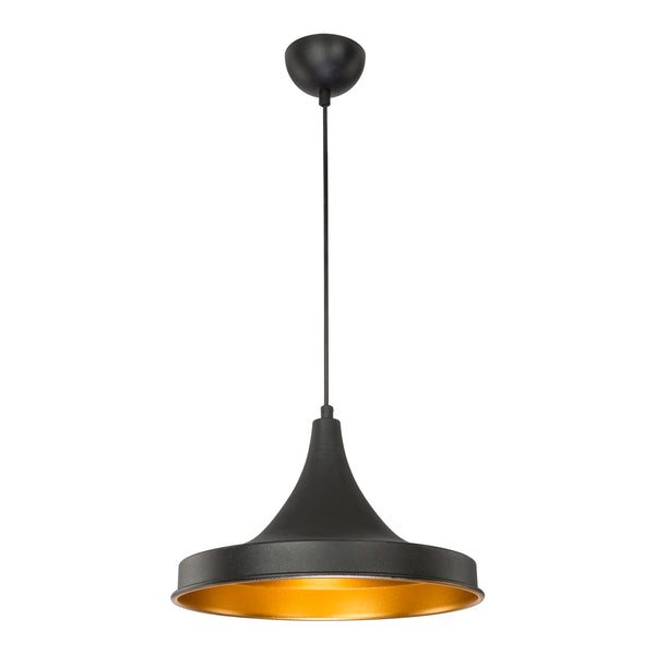Bamber Bridge függeszték 22,5 x 32,5 cm, 1 égős, fekete / rézszínű [lux.pro]