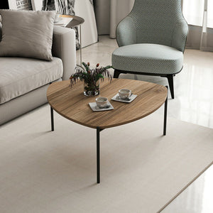 Gladsaxe dohányzóasztal 40x90x89 cm diófa / fekete [en.casa]