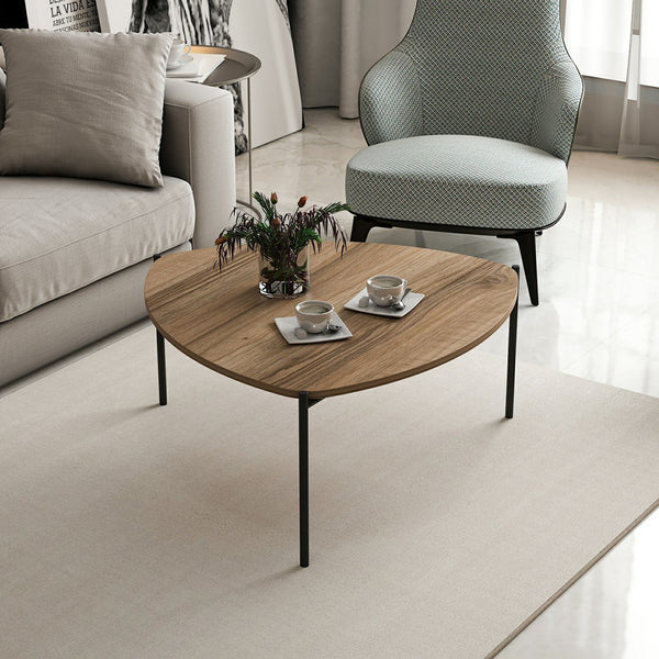 Gladsaxe dohányzóasztal 40x90x89 cm diófa / fekete [en.casa]