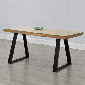 Lyngby asztalláb 2 db acél 72x55cm fekete [en.casa]
