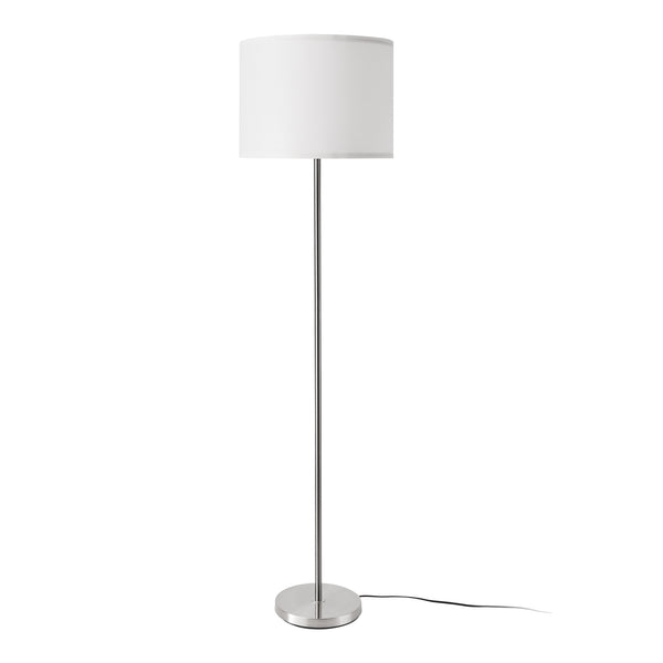HT210001 Állólámpa Tamworth E27 ezüst/textil 161 cm [lux.pro]