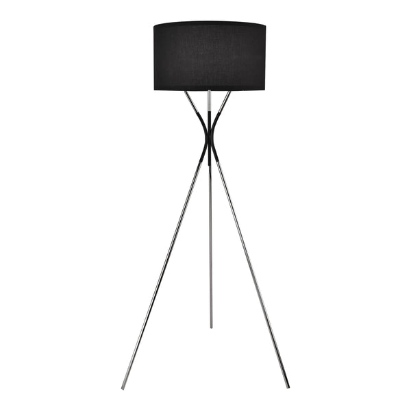 Állólámpa Athlone 1xE27 145cm ezüst/fekete [lux.pro]