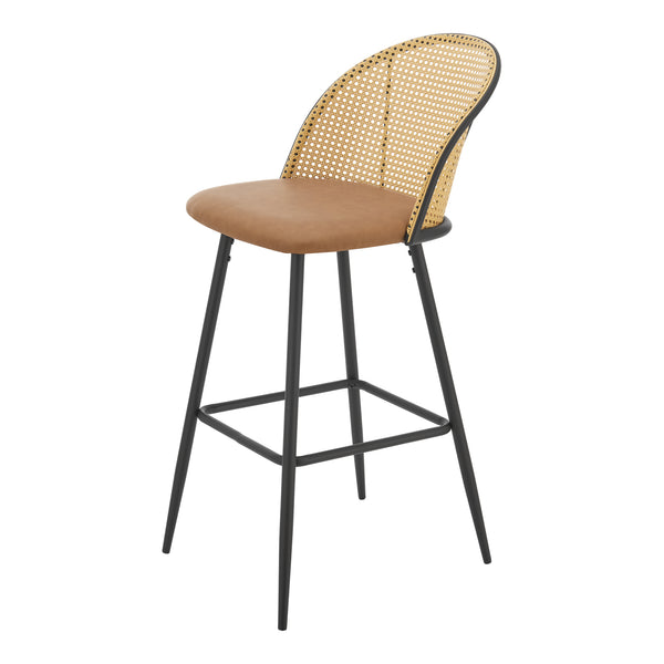 Bárszék Gausdal 2 db-os szett Barna / Fekete [en.casa]