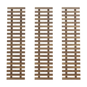 Herwijnen növénytartó fali polc 3 db 100x24cm sötét fa hatású [en.casa]