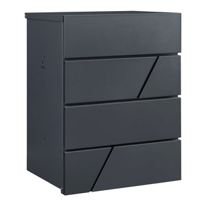 Postaláda Søllerød 58x44x35cm Antracit [en.casa]