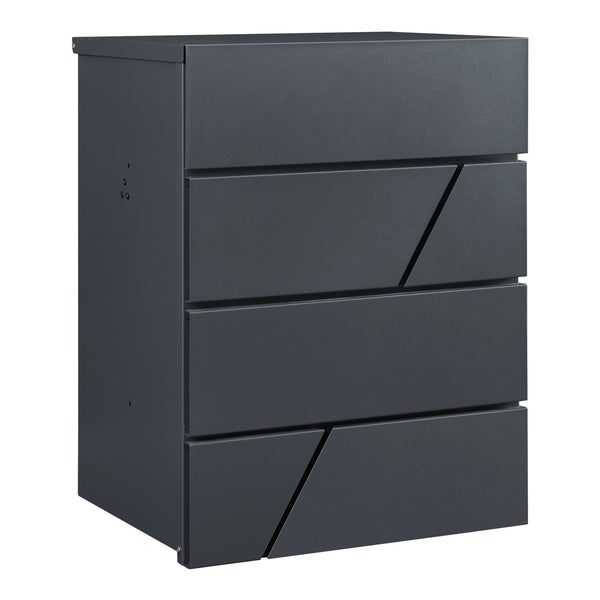 Postaláda Søllerød 58x44x35cm Antracit [en.casa]
