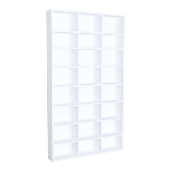 Könyvespolc Askvoll 178x102x16cm fehér [en.casa]