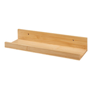 Fali polc 3 db-os szettben Gildeskål 40x13x7cm bambusz [en.casa]