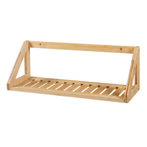 Fali polc 2 db-os szettben Gjerdrum 43x15x15cm bambusz [en.casa]