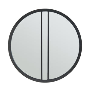 Fali tükör Suomussalmi Ø60 cm fekete [en.casa]