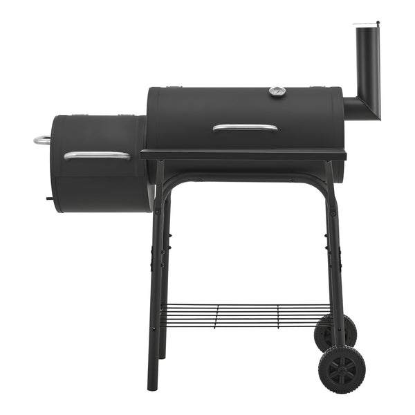 Füstölő grill Arielli 115x110x64cm fekete [casa.pro]