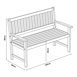 Kerti pad Canzano 120x58x90 cm [casa.pro]