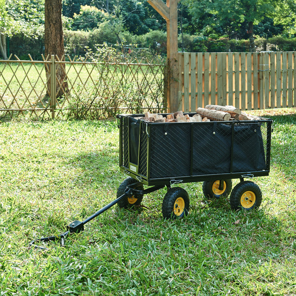 Kézi kocsi Corropoli 112x51 cm max. 550kg fekete/sárga [pro.tec]