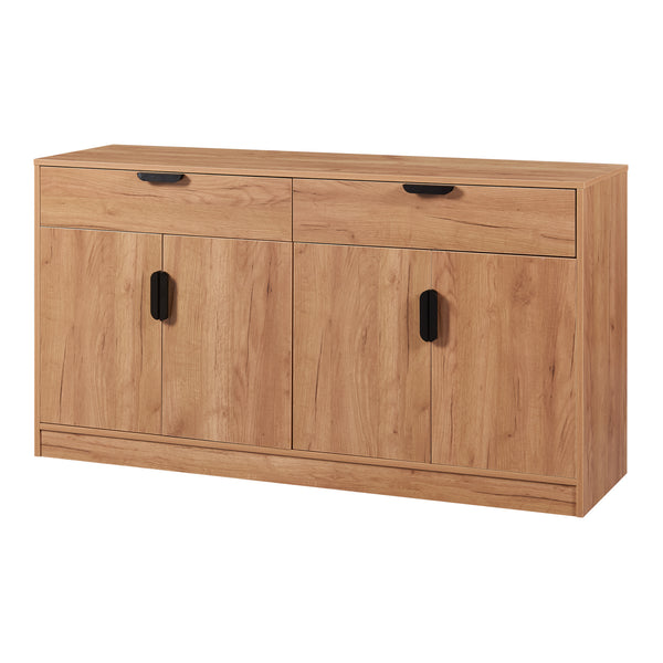 Komód Varkaus 75x140x40cm MDF tölgyfa színben [en.casa]