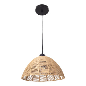 Függőlámpa Romsey fém+rattan [lux.pro]