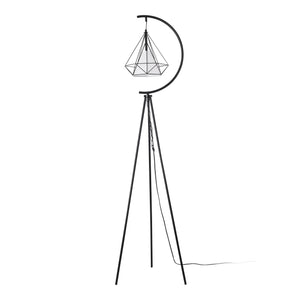 Állólámpa Austell fém 171cm fekete/fehér [lux.pro]