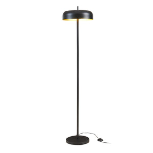Állólámpa Barton 2 foglalatú fém 159 cm fekete [lux.pro]