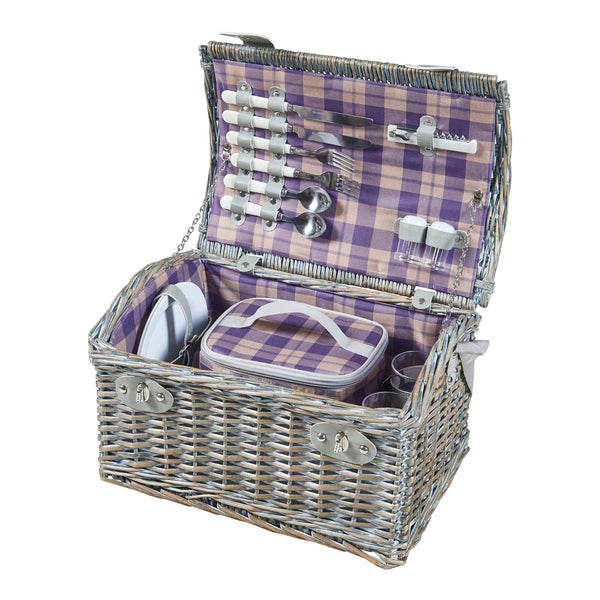 Piknikkosár Folldal 2 személy számára 40x28x25 cm [casa.pro]