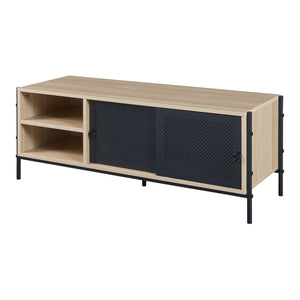 TV szekrény Tysnes 120x40x45 cm tölgyfa hatású/fekete [en.casa]