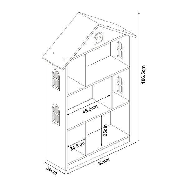 Gyerekpolc Vipsali 107x83x30 cm [en.casa]