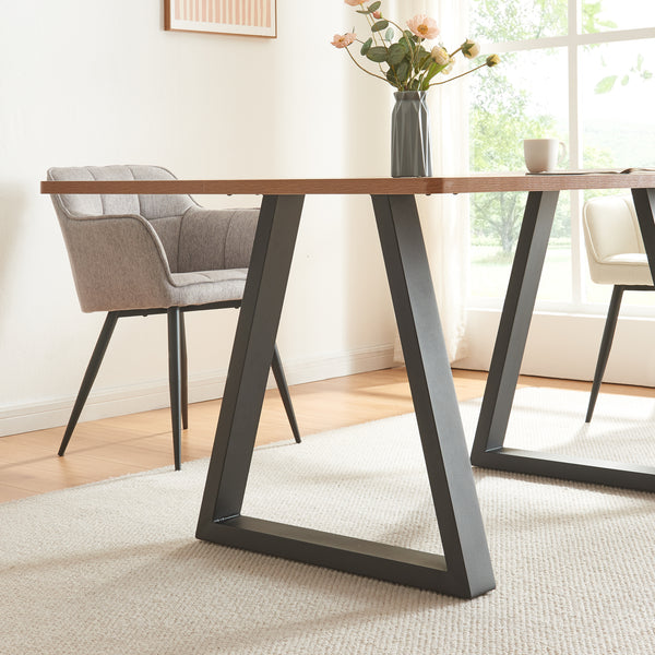Asztalváz 2db-os szett Lyngby 72x55/70cm fekete [en.casa]
