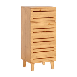 Fürdőszobai szekrény Epind 75x33x30 cm bambusz [en.casa]