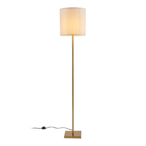Állólámpa Fildholm 157cm sárgaréz színű/len hatású [lux.pro]