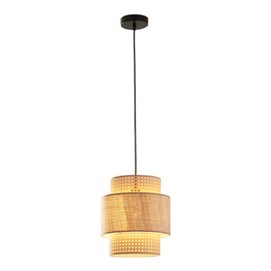 Függőlámpa Biggar rattan hatás/fonott minta [lux.pro]